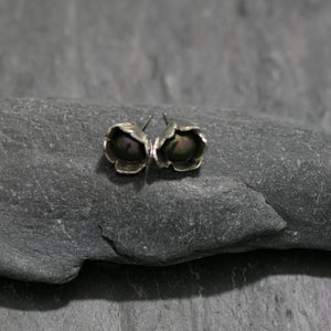 Buttercup and Pearl Stud Earrings